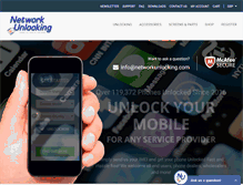 Tablet Screenshot of networkunlocking.com